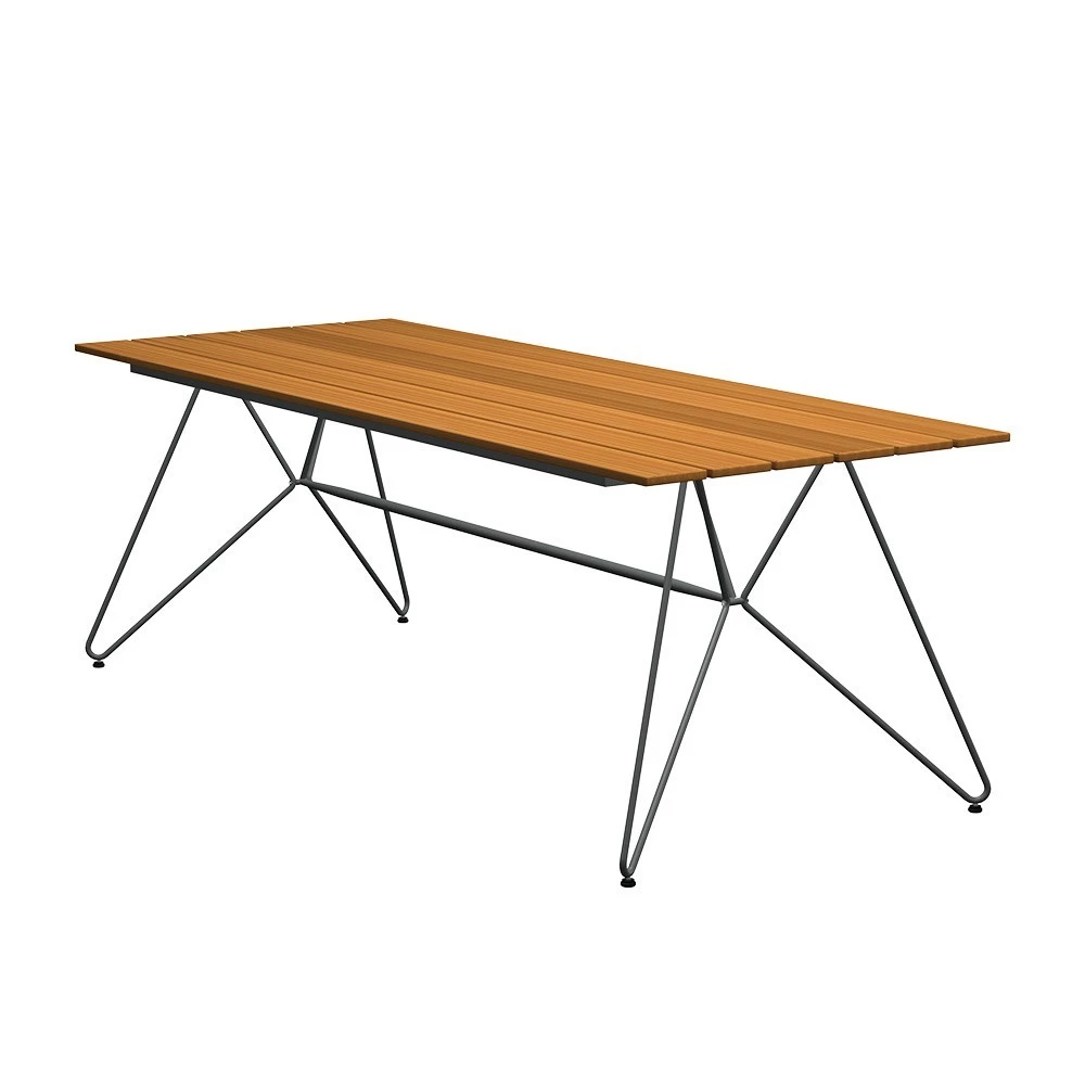 Houe Gartensitzgarnituren Set 6x Sessel Click Pine Green Mit SKETCH Gartentisch Aus Bambus 220x88 Cm 5 Houe Gartensitzgarnituren Set 6x Sessel Click Pine Green Mit SKETCH Gartentisch Aus Bambus 220x88 Cm – Bild 3