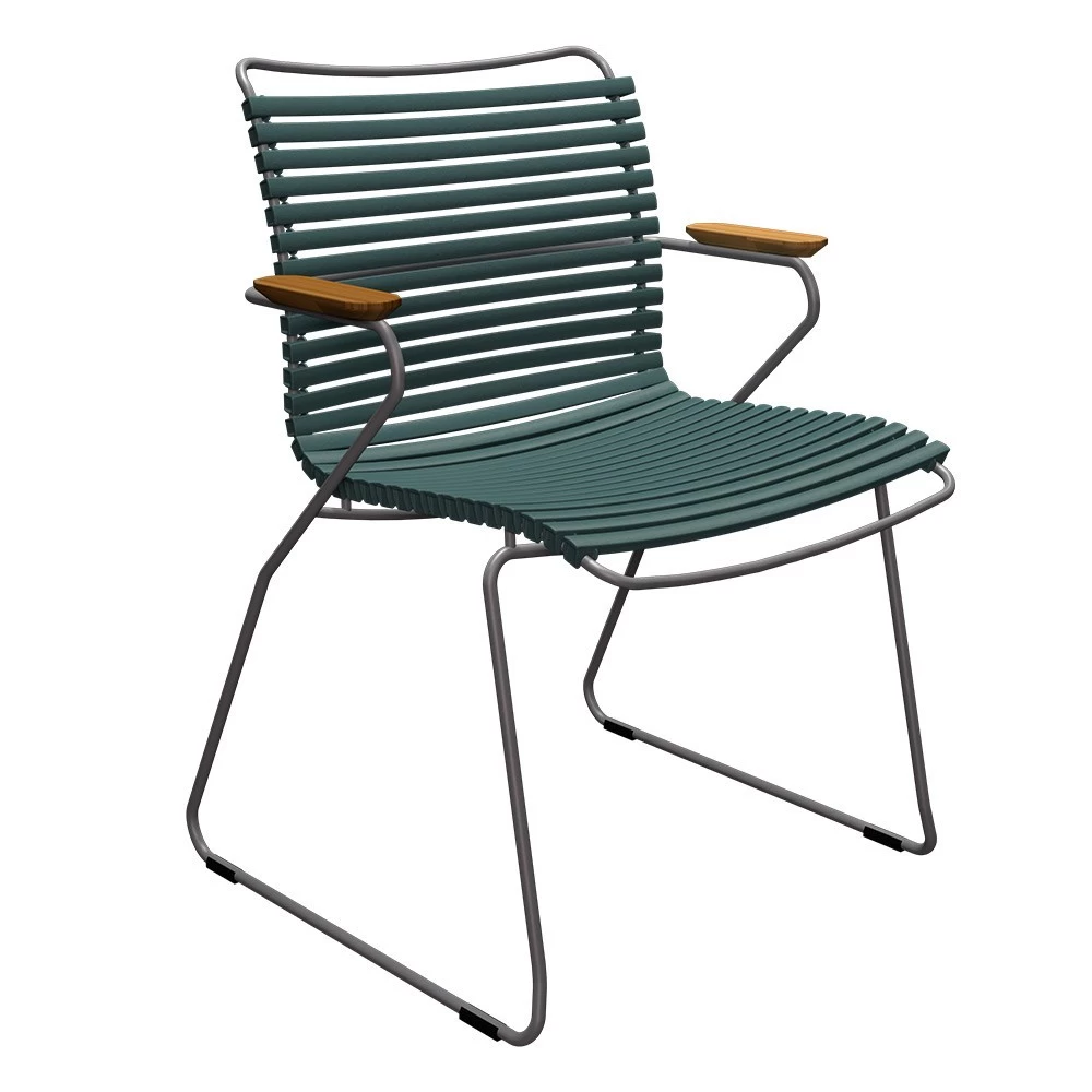 Houe Gartensitzgarnituren Set 6x Sessel Click Pine Green Mit SKETCH Gartentisch Aus Bambus 220x88 Cm 4 Houe Gartensitzgarnituren Set 6x Sessel Click Pine Green Mit SKETCH Gartentisch Aus Bambus 220x88 Cm – Bild 2