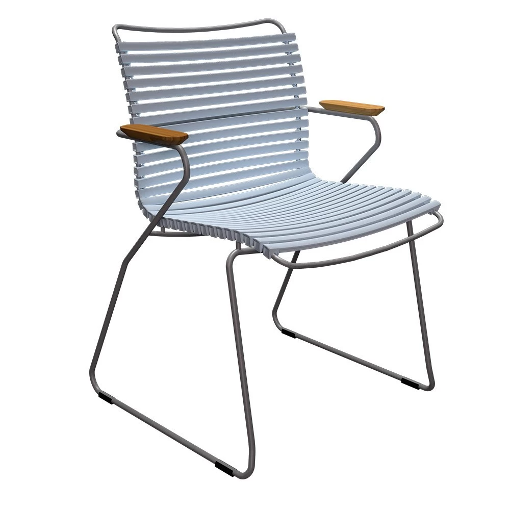 Houe Set 4x Sessel Click Dusty Light Blue Mit FOUR Gartentisch Aus Bambus Alu Dark Grey 90x160 Cm 4 Houe Set 4x Sessel Click Dusty Light Blue Mit FOUR Gartentisch Aus Bambus Alu Dark Grey 90x160 Cm – Bild 2