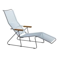 Houe CLICK Sunlounger - Liege Mit Verstellbarer Rückenlehne - Dusty Light Blue