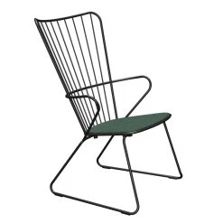 Houe PAON Loungesessel - Black -Gartenmöbel Store 12802 0312 12841 4444 paon lounge chair black alpine houe