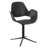 Houe FALK Stuhl Mit Armlehne Und Säulengestell Und Schale: Schwarz 2 Houe FALK Stuhl Mit Armlehne Und Säulengestell Und Schale: Schwarz -Gartenmöbel Store 12903 2001 falk chair armrest column legs houe high