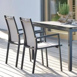 Stern Stapelsessel New Levanto, Aluminium Anthrazit Mit Textilenbezug Silber Und Aluminiumarmlehnen Anthrazit 9 Stern Stapelsessel New Levanto, Aluminium Anthrazit Mit Textilenbezug Silber Und Aluminiumarmlehnen Anthrazit -Gartenmöbel Store 417179 stern new levanto stapelsessel 2