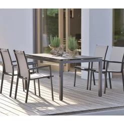 Stern Stapelsessel New Levanto, Aluminium Anthrazit Mit Textilenbezug Silber Und Aluminiumarmlehnen Anthrazit 10 Stern Stapelsessel New Levanto, Aluminium Anthrazit Mit Textilenbezug Silber Und Aluminiumarmlehnen Anthrazit -Gartenmöbel Store 417179 stern new levanto stapelsessel 3a