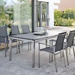 Stern Stapelsessel Evoee Edelstahl Mit Bezug Textilen Silbergrau/Aluminiumarmlehnen Anthrazit 13 Stern Stapelsessel Evoee Edelstahl Mit Bezug Textilen Silbergrau/Aluminiumarmlehnen Anthrazit -Gartenmöbel Store 417241 stern stapelsessel evoee 3a 1