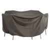 Stern Schutzhülle Für Sitzgruppe 200x150x90 Cm 100% Polyester Grau -Gartenmöbel Store 454813 stern schutzhuelle sitzgruppe oval 1