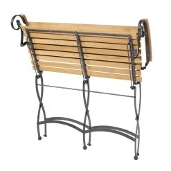 4 Seasons Bellini Klappbank 2-Sitzer Mit Teakholz Armlehnen -Gartenmöbel Store 4so 18082 bellini folding bench 2 seater with arm 03