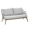 4 Seasons Sempre Loungebank 2.5 Sitzer Teakholz Mit 4 Kissen
