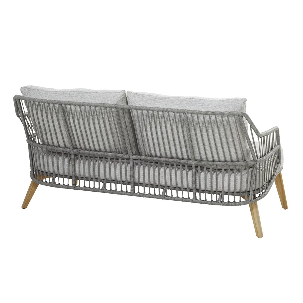 4 Seasons Sempre Loungebank 2.5 Sitzer Teakholz Mit 4 Kissen 4 4 Seasons Sempre Loungebank 2.5 Sitzer Teakholz Mit 4 Kissen – Bild 2