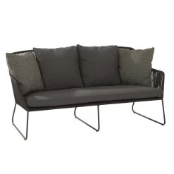 Gartenmöbel Store 17 4 Seasons Accor Loungebank 2.5-Sitzer Anthrazit Mit 5 Kissen