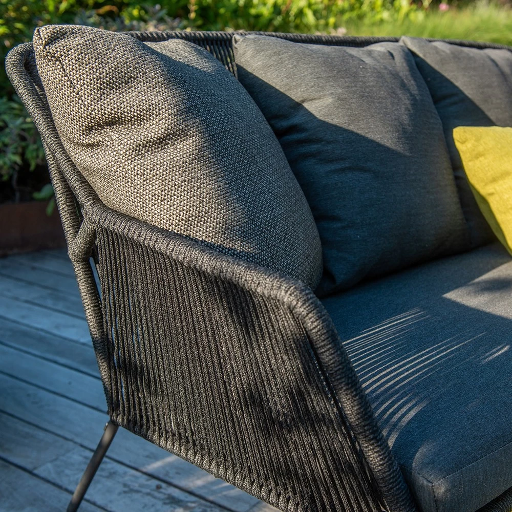 4 Seasons Accor Loungebank 2.5-Sitzer Anthrazit Mit 5 Kissen 6 4 Seasons Accor Loungebank 2.5-Sitzer Anthrazit Mit 5 Kissen – Bild 4