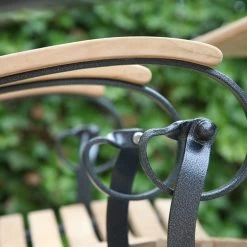 4 Seasons Bellini Klappbank 2-Sitzer Mit Teakholz Armlehnen -Gartenmöbel Store 4so belini detail fotos 2 1