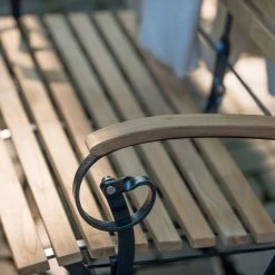 4 Seasons Bellini Klappbank 2-Sitzer Mit Teakholz Armlehnen -Gartenmöbel Store 4so belini detail fotos 3 1