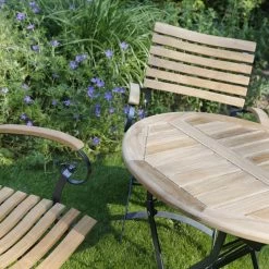 4 Seasons Bellini Klappbank 2-Sitzer Mit Teakholz Armlehnen -Gartenmöbel Store 4so belini detail fotos 5 1