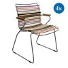 4x Gartenstuhle Set Houe CLICK Gartenstuhl Mit Armlehne - Multi Color 1