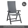 4x Stern KARI Klappsessel Alu Anthrazit Mit Textilenbezug Karbon Und Aluminiumarmlehnen Anthrazit, Rückenteil 5-fach Verstellbar 1 4x Stern KARI Klappsessel Alu Anthrazit Mit Textilenbezug Karbon Und Aluminiumarmlehnen Anthrazit, Rückenteil 5-fach Verstellbar -Gartenmöbel Store 4x stern sessel kari anthrazit karbon 416864 1