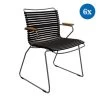 6x Gartenstuhle Set Houe CLICK Gartenstuhl Mit Armlehne - Black 2 6x Gartenstuhle Set Houe CLICK Gartenstuhl Mit Armlehne - Black -Gartenmöbel Store 6x 10801 2018 click dining chair black houe high