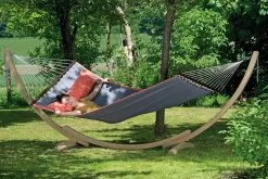 Amazonas Hängematte American Dream Set Grey Mit Gestell Apollo -Gartenmöbel Store amazonas american dream set grey 6010130 6 1