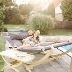 Amazonas Lounge Bed Anthracite -Gartenmöbel Store amazonas lounge bed az 6010200 10