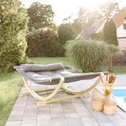 Amazonas Lounge Bed Anthracite -Gartenmöbel Store amazonas lounge bed az 6010200 8