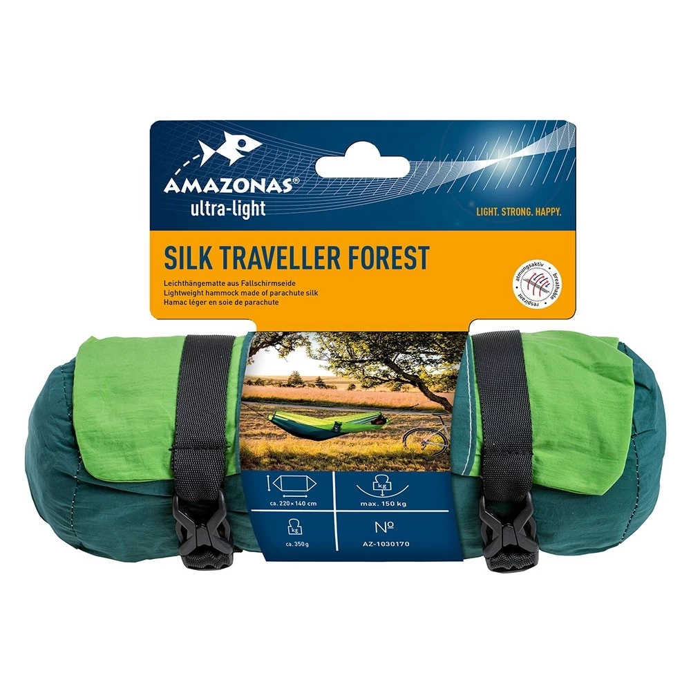 Amazonas Reisehängematte Silk Traveller Forest 8 Amazonas Reisehängematte Silk Traveller Forest – Bild 6