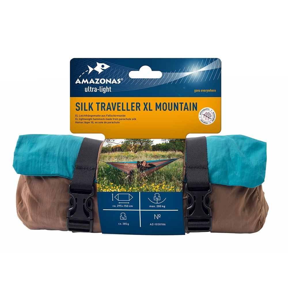 Amazonas Reisehängematte Silk Traveller XL Mountain 14 Amazonas Reisehängematte Silk Traveller XL Mountain – Bild 12