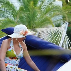 Lola Luxus Stab Hängematte Gefüttert American Hammock Lifestyle OCEAN Mit Kissen Wetterfest -Gartenmöbel Store american ocean nebenbild5 1 1