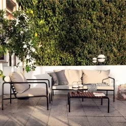 Houe Avon Set 2-sitzer Und Loungesessel Ash Mit Loungetisch