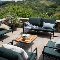 Houe AVON Loungesessel Kissen: Leaf. Gestell: Black -Gartenmöbel Store avon set black alpine close up houe c0862 40