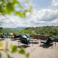 Houe AVON Loungesessel Kissen: Leaf. Gestell: Black -Gartenmöbel Store avon set black alpine houe c0793 40