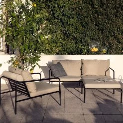 Houe AVON Set 2-Sitzer, Loungesessel Und Ottoman Ash