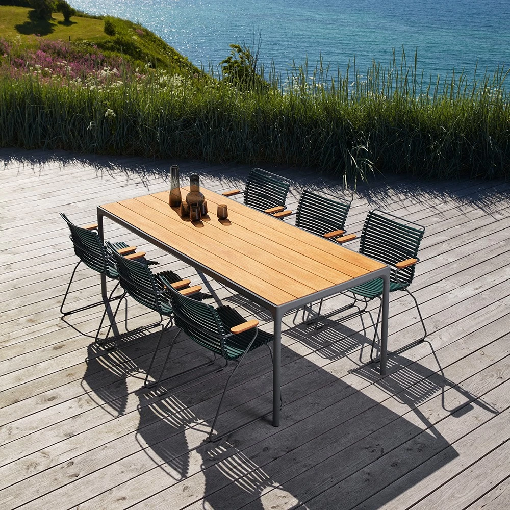 Houe FOUR Gartentisch Aus Bambus Aluminium Dark Grey 90x270 Cm 5 Houe FOUR Gartentisch Aus Bambus Aluminium Dark Grey 90x270 Cm – Bild 3