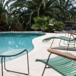 Houe ReCLIPS Footrest Hocker - Black -Gartenmöbel Store click lounge footrest sunlounge dusty green houe 4600 1