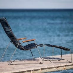 Houe CLICK Footrest Hocker - Pigeon Blue -Gartenmöbel Store click lounge w footrest black houe 5623 9