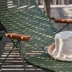 Houe CLICK Sunlounger - Liege Mit Verstellbarer Rückenlehne - Dark Grey -Gartenmöbel Store click sunlounger olive green detail houe 0742 4