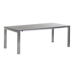 Diamond Garden Palermo Ausziehtisch 210/270/330×100 Cm / Aluminium/HPL – Beton Dunkel - Ohne Beine !