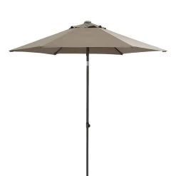 4 Seasons Push Up Sonnenschirm Ø250 Cm, Aus Polyester In Taupe