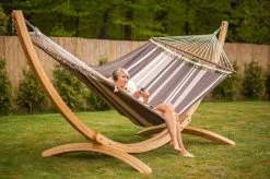 Amazonas Arcus Hängemattengestell Aus Lärchenholz Lasiert -Gartenmöbel Store garten deals amazonas arcus holz haengemattengestell 4045000 5