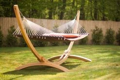 Amazonas Arcus Hängemattengestell Aus Lärchenholz Lasiert -Gartenmöbel Store garten deals amazonas arcus holz haengemattengestell 4045000 8