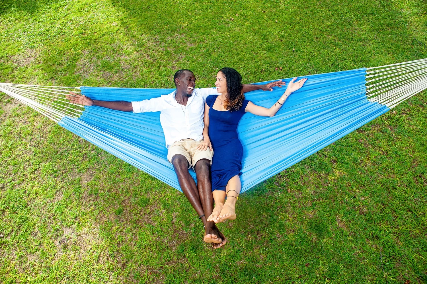 Amazonas ARTE Blue Tuchhängematte 8 Amazonas ARTE Blue Tuchhängematte – Bild 6