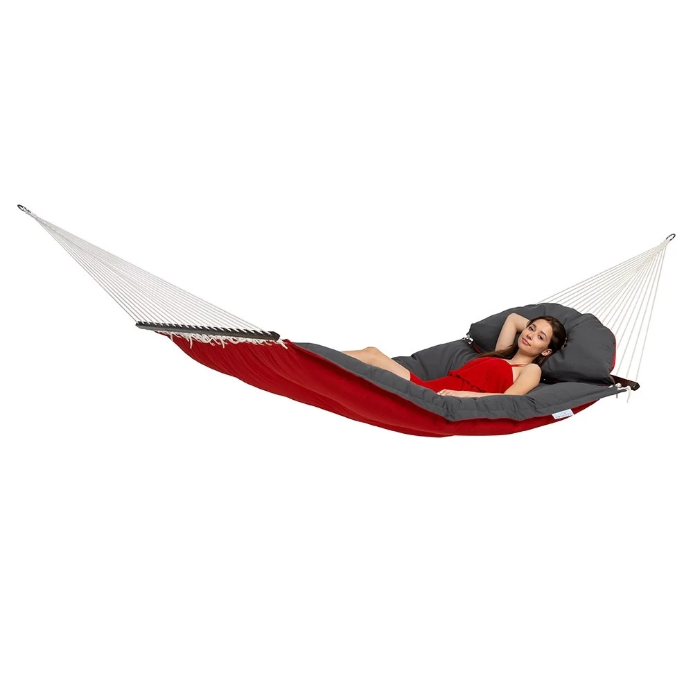 Amazonas Stabhängematte FAT HAMMOCK In Rot NEU 6 Amazonas Stabhängematte FAT HAMMOCK In Rot NEU – Bild 4