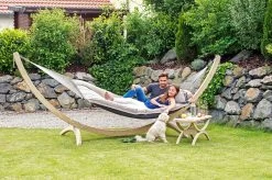 Amazonas Stabhängematte FAT HAMMOCK In Taupe -Gartenmöbel Store garten deals amazonas fat hammock taupe 1960010 11