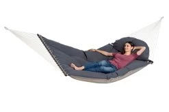 Amazonas Stabhängematte FAT HAMMOCK In Taupe -Gartenmöbel Store garten deals amazonas fat hammock taupe 1960010 6