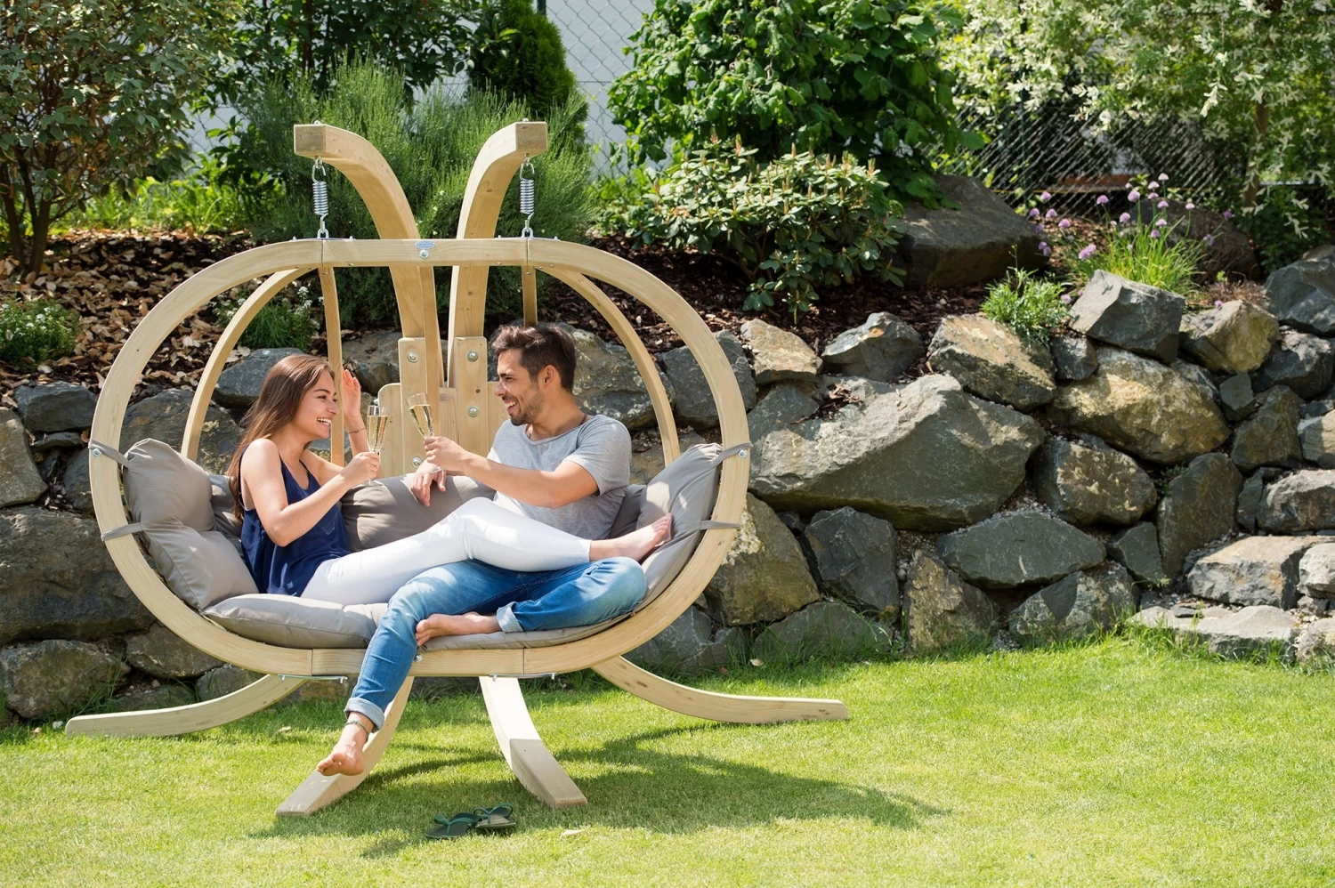 Amazonas Hängesofa GLOBO ROYAL Chair In Taupe Und Wetterfest 6 Amazonas Hängesofa GLOBO ROYAL Chair In Taupe Und Wetterfest – Bild 4