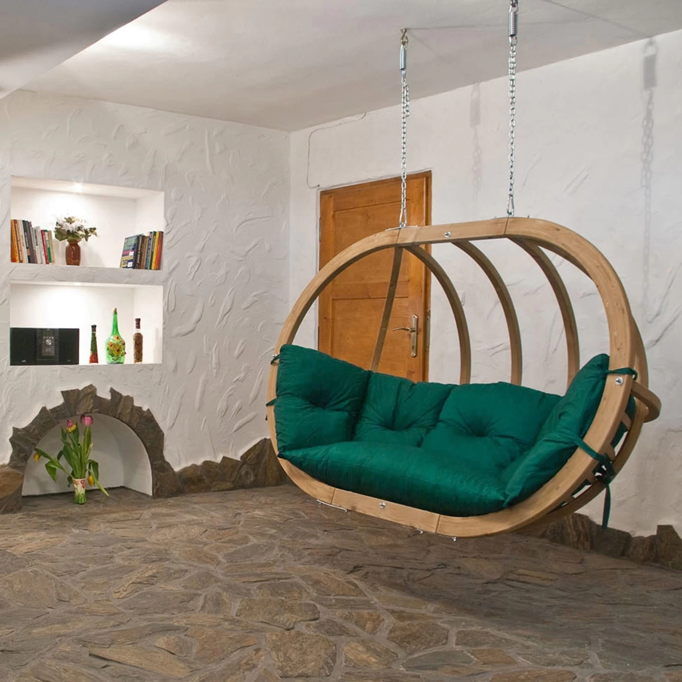 Amazonas Hängesofa GLOBO ROYAL Chair In Verde Und Wetterfest 7 Amazonas Hängesofa GLOBO ROYAL Chair In Verde Und Wetterfest – Bild 5