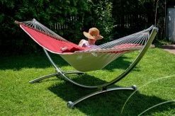 Hängemattenset Lola ROYAL DELUXE Mit Luxus Stabhängematte American FUEGO RED -Gartenmöbel Store garten deals american fuego red mit chico alpha 14