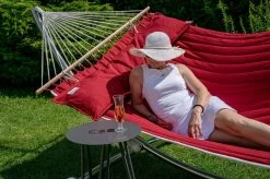 Hängemattenset Lola ROYAL DELUXE Mit Luxus Stabhängematte American FUEGO RED -Gartenmöbel Store garten deals american fuego red mit chico alpha 7