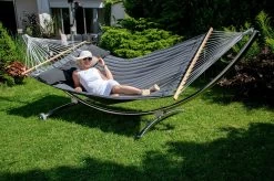 Hängemattenset Lola ROYAL DELUXE Mit Luxus Stabhängematte American NOIRE 32 Hängemattenset Lola ROYAL DELUXE Mit Luxus Stabhängematte American NOIRE -Gartenmöbel Store garten deals american noire 47030 11 1