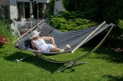 Hängemattenset Lola ROYAL DELUXE Mit Luxus Stabhängematte American NOIRE 26 Hängemattenset Lola ROYAL DELUXE Mit Luxus Stabhängematte American NOIRE -Gartenmöbel Store garten deals american noire 47030 5 1