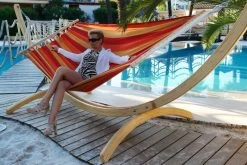 Lola Stab Hängematte XXL Beauty Red JUMBO -Gartenmöbel Store garten deals beauty red stabhaenge matte xxl 2